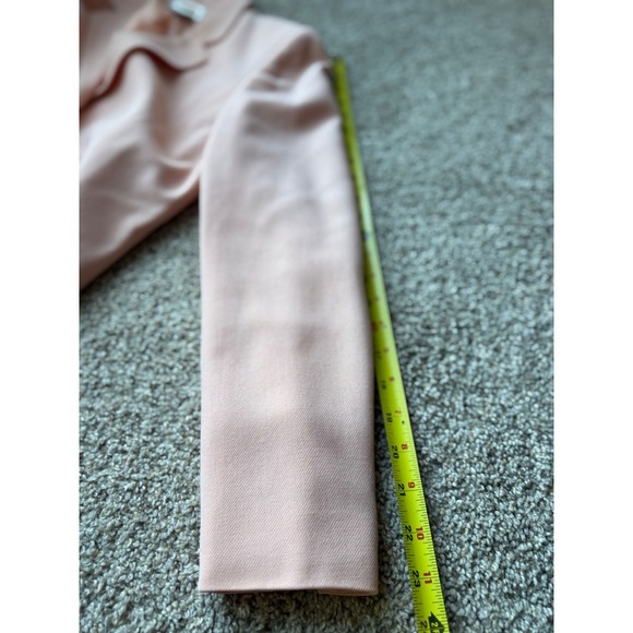 Talbots Women's blush Pink Wool Blend Blazer Size 8 Two Button Tailored Office - Picture 10 of 12
